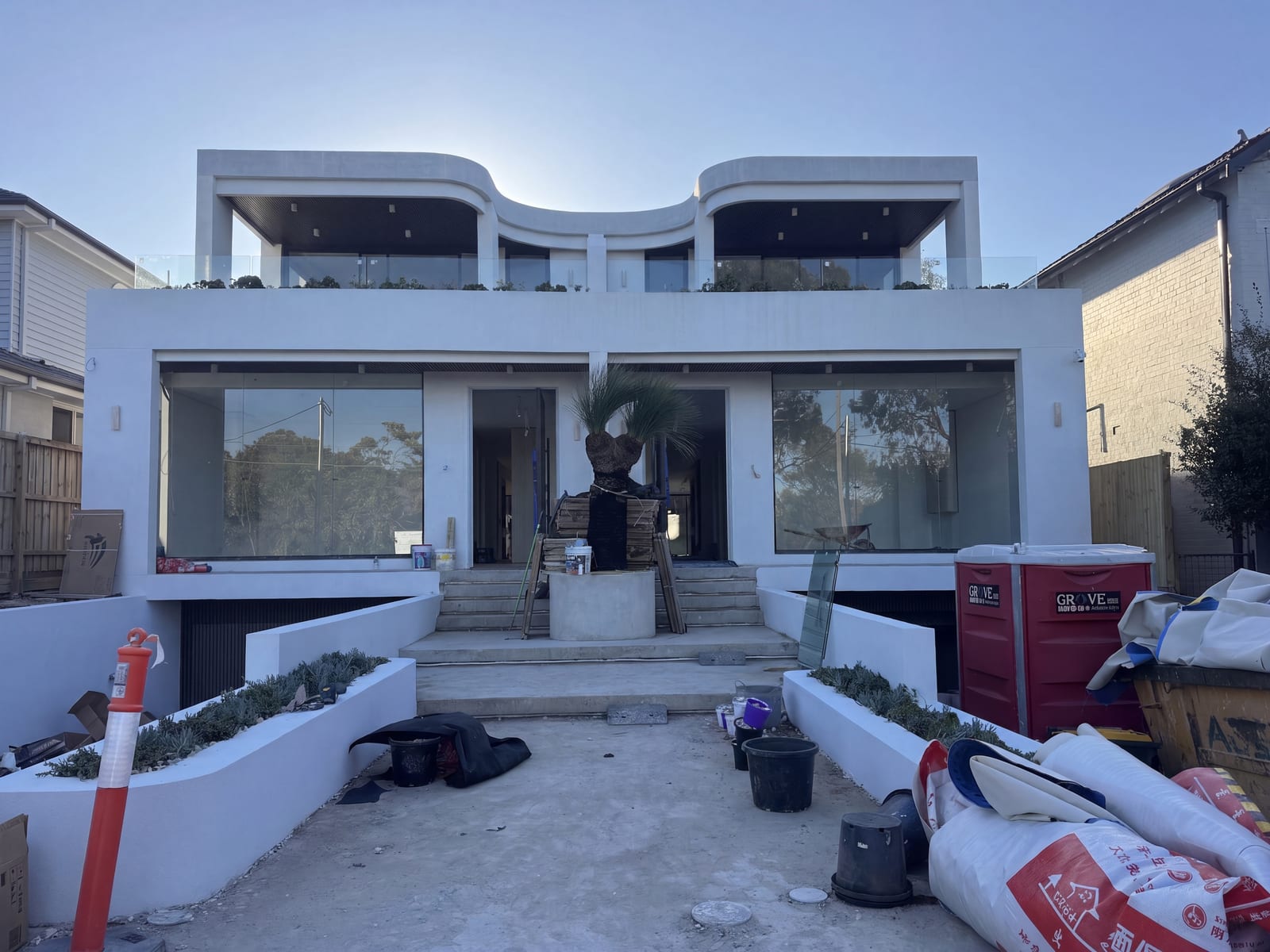 Completed modern home build