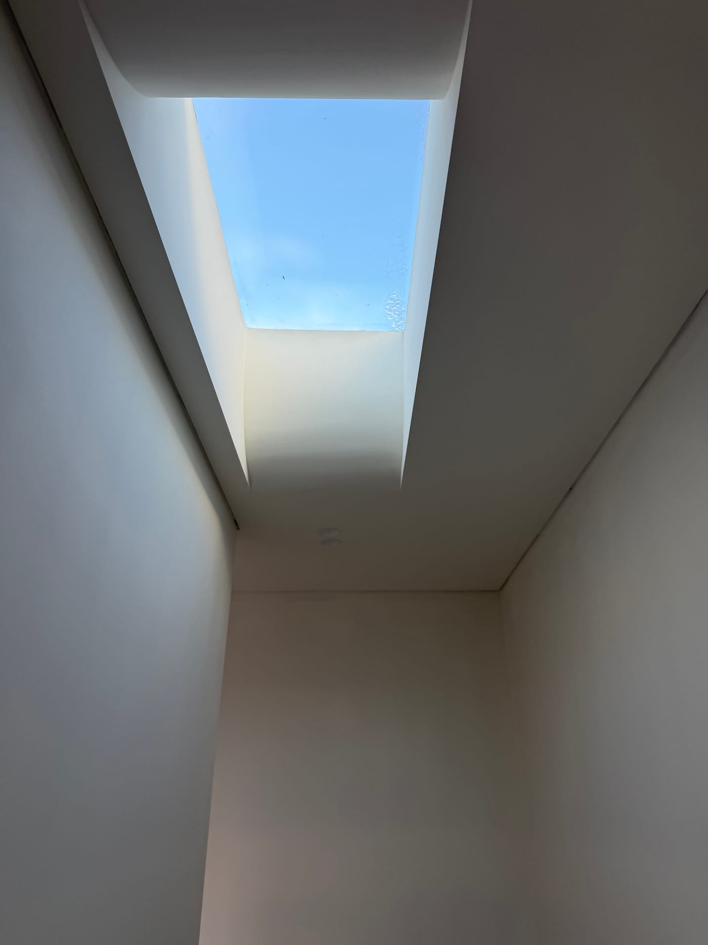 Finished skylight and ceiling detail