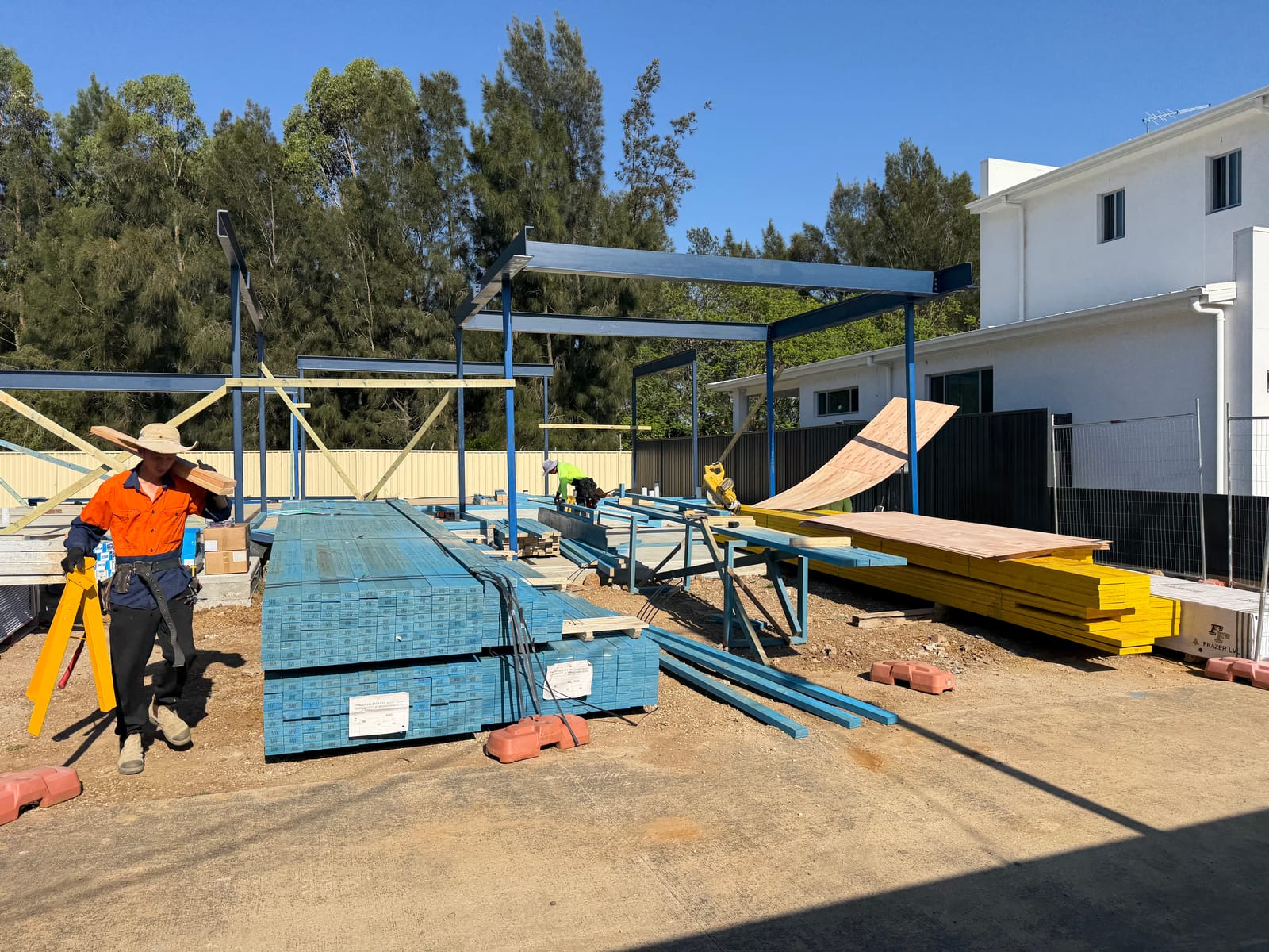 On-site carpentry and timber delivery